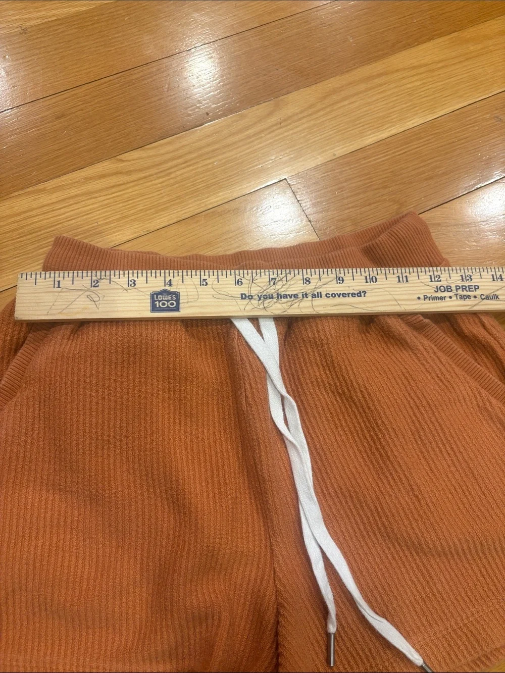 aerie Ribbed Drawstring Shorts - Burnt Orange